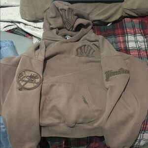 Brown NY Yankees Hoodie
